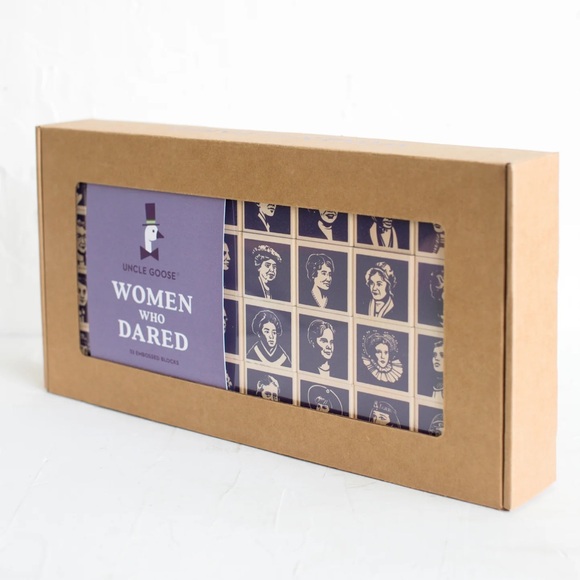 uncle goose Other - Uncle Goose Women Who Dared Wooden Blocks | made in USA heirloom wooden blocks